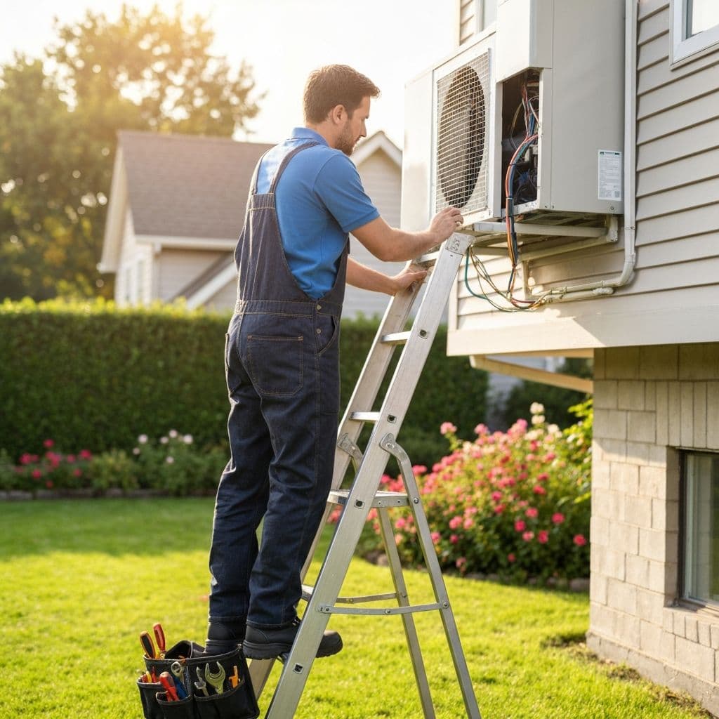 AC Technician Working